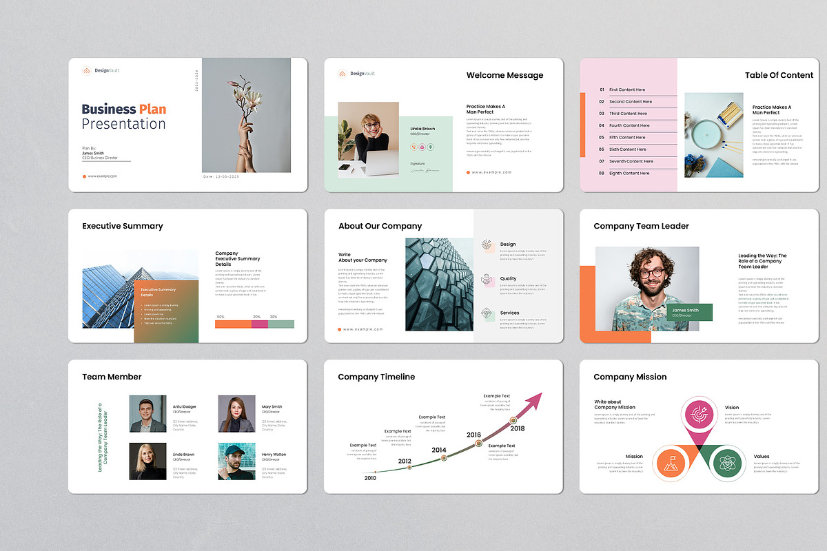 Business Plan Keynote Template, a Presentation Template by Design Vault (Photo 3 of 4)
