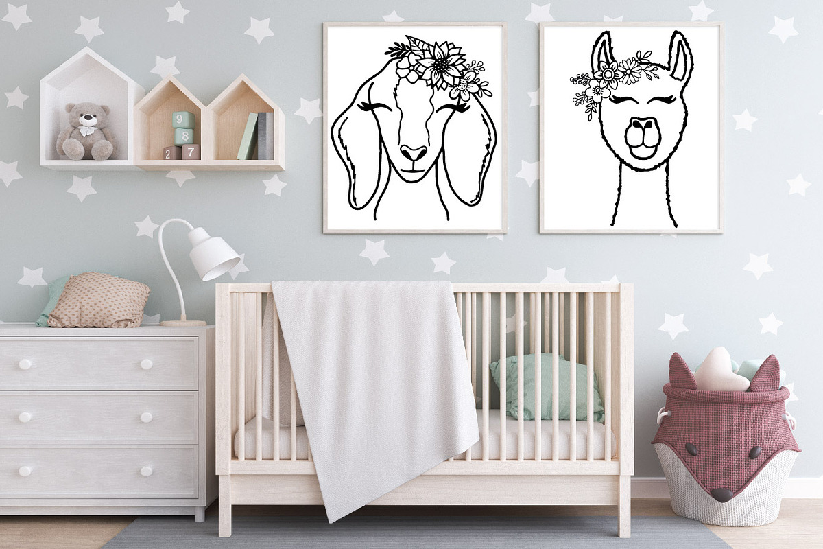 Farm Animals SVG Bundle, an Animal Illustration by OldMarket Designs (Photo 7 of 7)