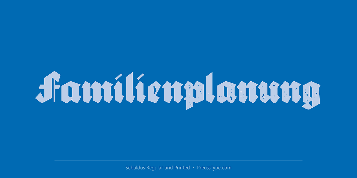Sebaldus, a Blackletter Font by preussTYPE (Photo 3 of 8)