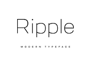 RIPPLE - Minimal & Modern Typeface, a Sans Serif Font by Designova® (Thumbnail 1 of 9)