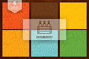 Oktoberfest Beer Line Patterns, a Pattern Graphic by Anna_leni (Thumbnail 1 of 7)
