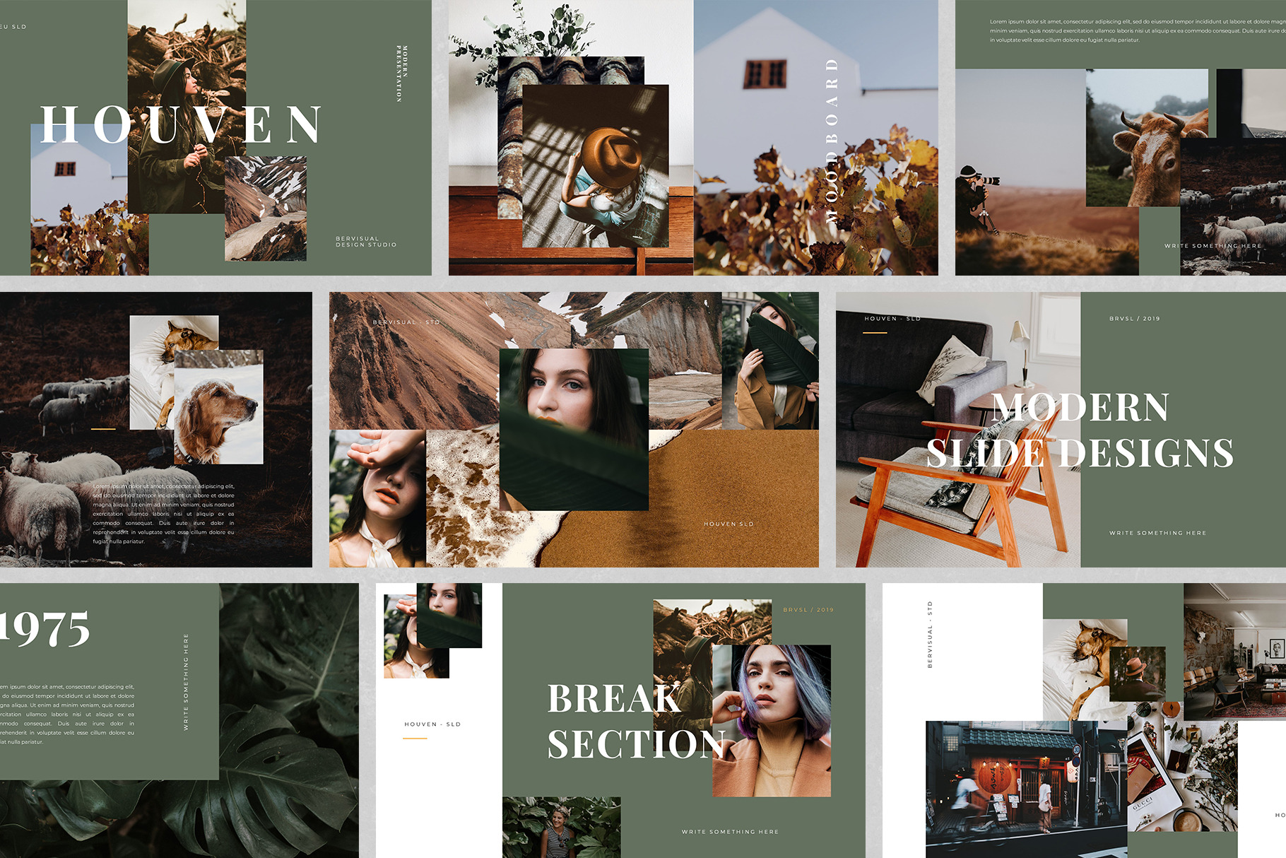 Houven - PowerPoint Template, a Presentation Template by Bervisual