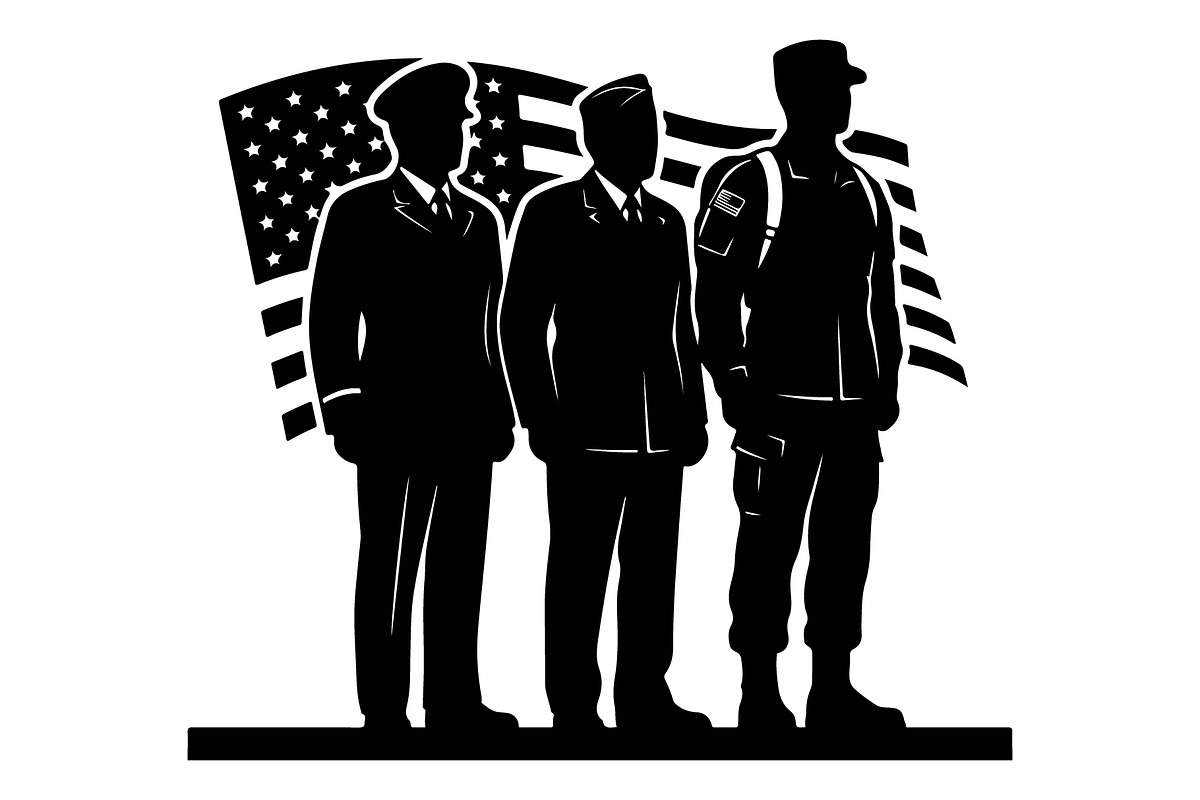 Military Brotherhood Patriot Flag, an Object Graphic by Gfx_Store (Photo 12 of 17)