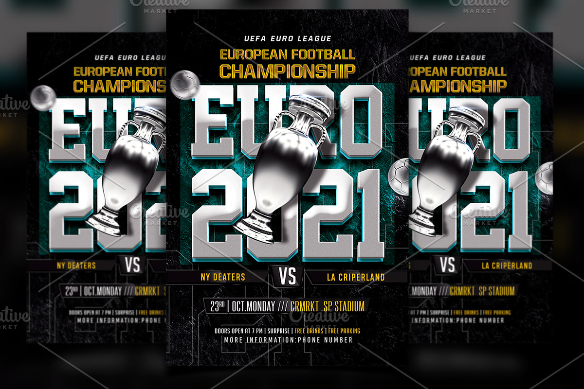 Euro Cup Soccer Flyer, a Flyer Template by Basez Flyers (Photo 1 of 2)