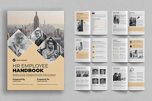 Hr Employee Handbook, a Brochure Template by ContestDesign