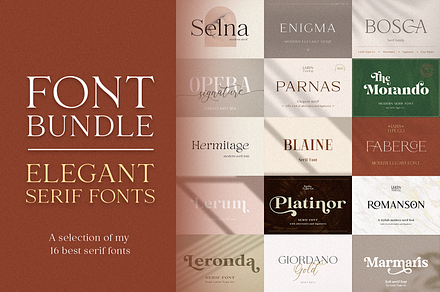 Elegant Serif Bundle, a Serif Font by Larin Type Co.