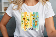Let It Bee Positivity PNG Spring Sum, an Illustration by Sublimation Artist (Thumbnail 3 of 9)