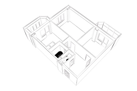 3d rendering of furnished home