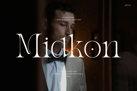 Midkon Elegant Serif Font, a Serif Font by Elegant Font