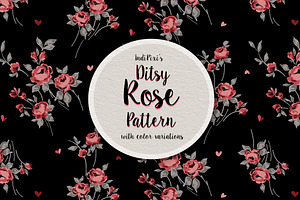 Ditsy Rose Pattern