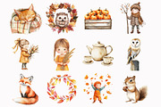 Pumpkin Spice Watercolor Clipart, an Illustration by Design Market (Thumbnail 4 of 5)