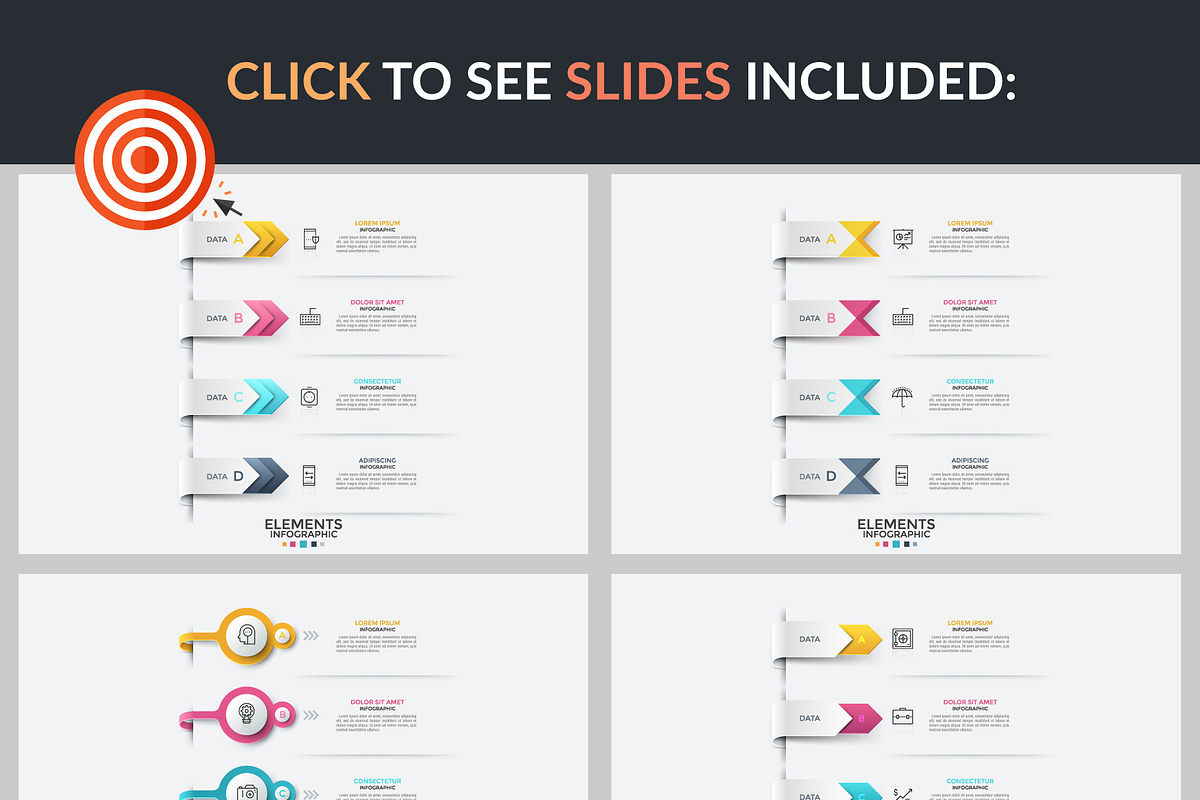 110 Infographic Solutions. Part 1, a Presentation Template by Andrew Kras Design (Photo 9 of 10)