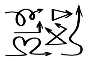 Doodle arrow Hand drawn Sketch web, a Templates & Theme by IrySha (Thumbnail 3 of 3)