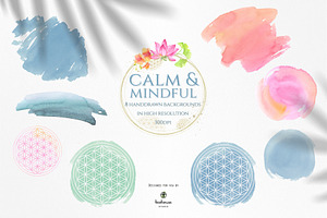 Calm And Mindful Watercolor