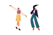 People dance set + seamless patterns, a Person Illustration by PaperTrident (Thumbnail 6 of 8)
