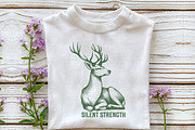 Elegant Deer Logo Illustration, an Illustration by Pixels.Craft (Thumbnail 7 of 7)
