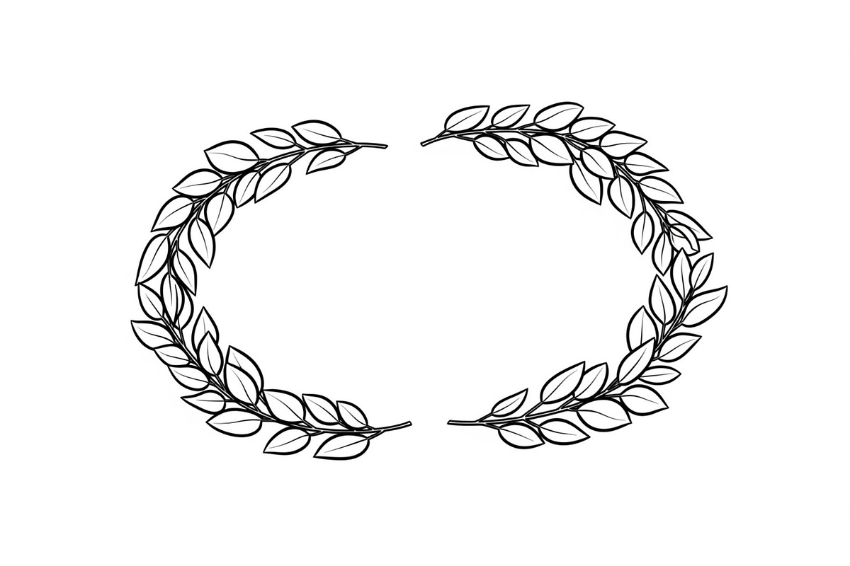 Botanical Oval Wreath Frame Bundle, an Illustration by Designer_Momina (Photo 45 of 51)
