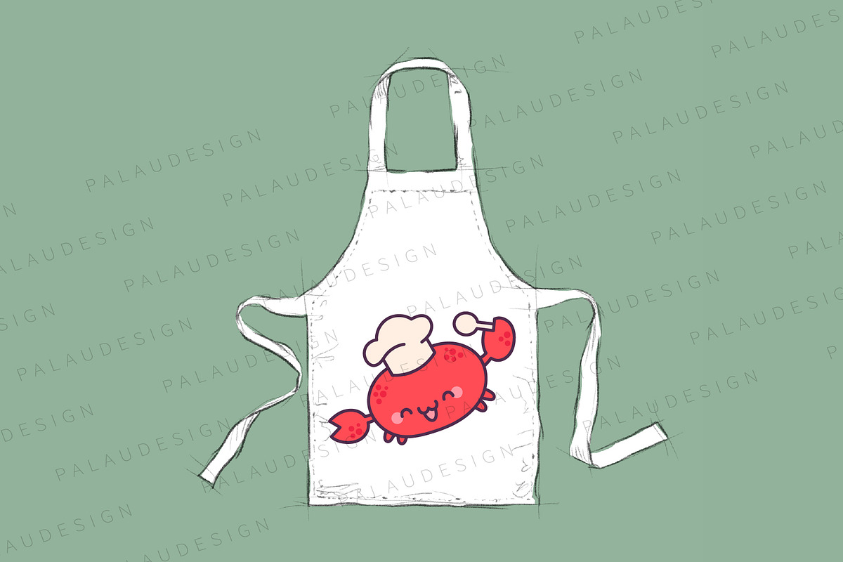 Cute Kawaii Crab Ocean Character, an Animal Illustration by Palau (Photo 4 of 12)
