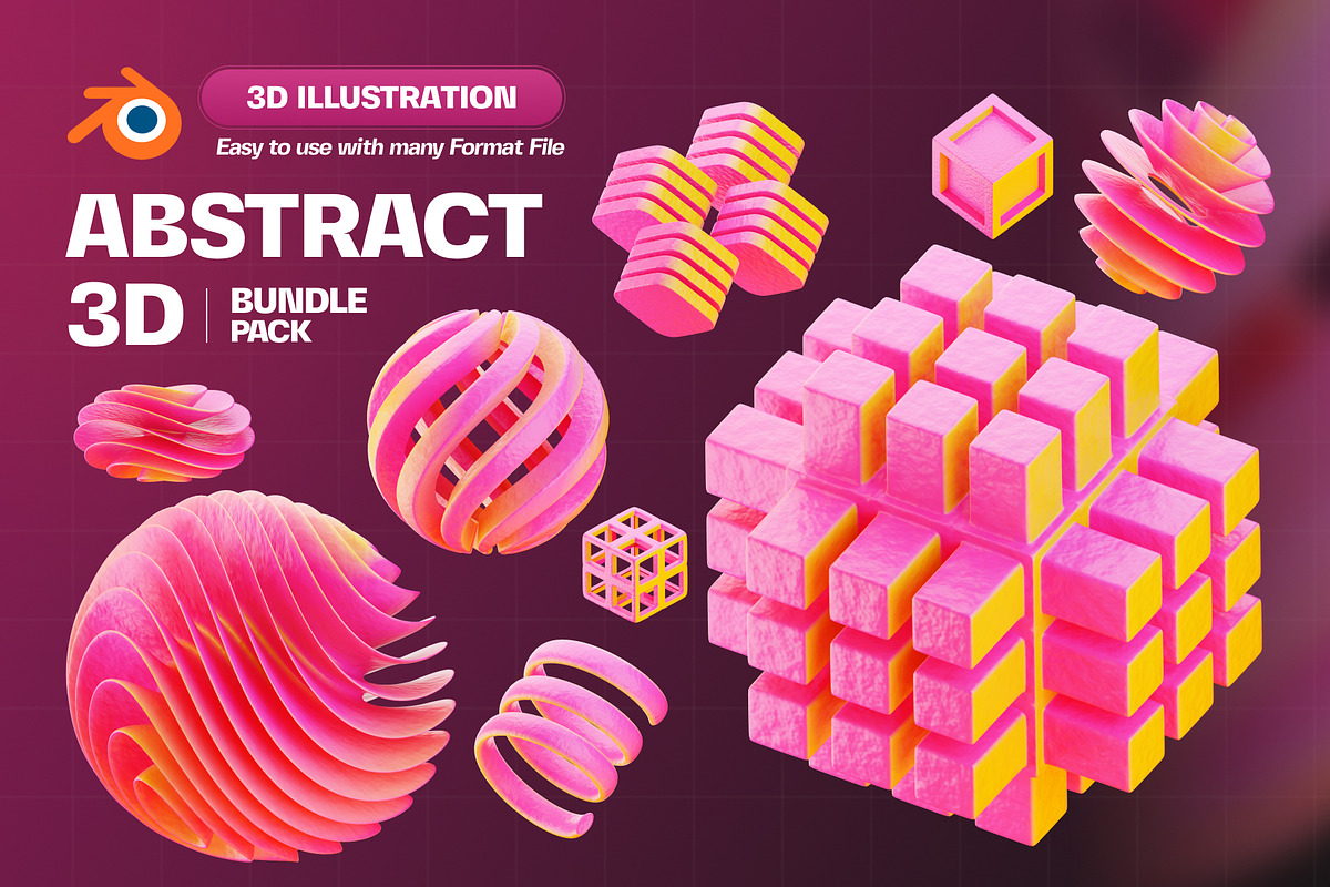 Abstract 3D Illustration Pack, an Object 3D Model by Tempcraft (Photo 1 of 5)