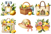 Lemon Clipart Summer Fashion Cottage, an Illustration by Watercolor design (Thumbnail 4 of 4)