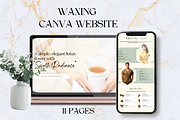 WAXING CANVA WEBSITE TEMPLATE, a Shopify Template by Daring Digies (Thumbnail 1 of 6)