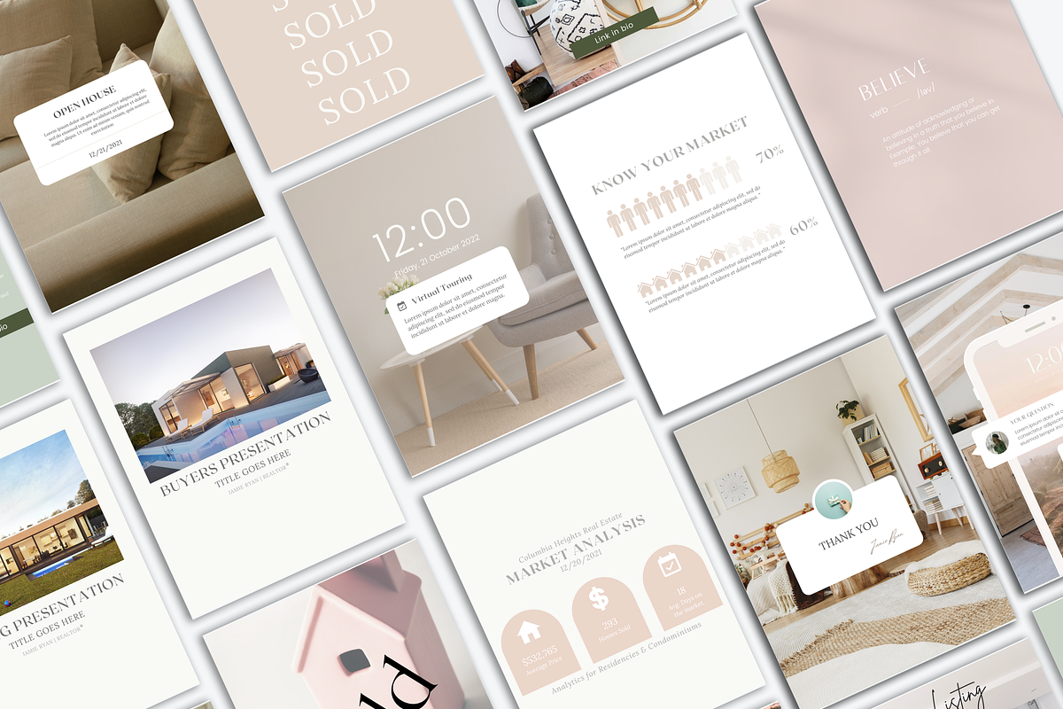 Instagram Real Estate Template, a Social Media Template by Templits (Photo 1 of 10)