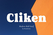 Cliken – Modern Bold Serif, a Serif Font by BrandSemut (Thumbnail 1 of 10)