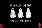 Funny Ghost Quote PNG Design, a Graphic by Moss Rose (Thumbnail 1 of 4)