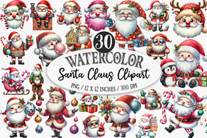Santa Claus Clipart, an Illustration by Designking