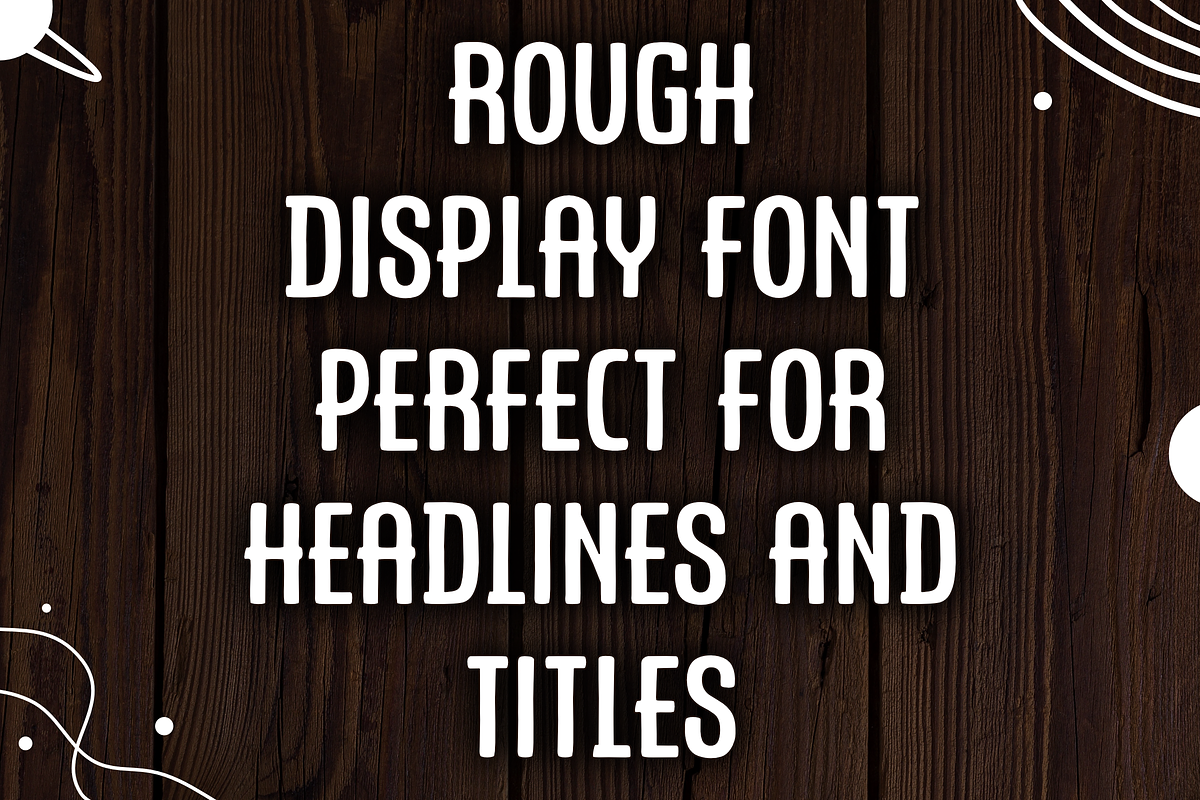 Stellar Rough Display Font, a Handwritten Font by RADesigns21 (Photo 5 of 12)