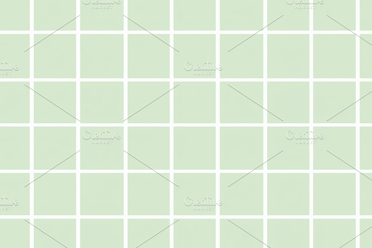 Repeating square grid pattern with light green and white lines c, a Pattern Graphic by Studio ANNA