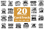 Car SVG Bundle, Truck SVG Bundle, an Illustration by ZoomkSVG (Thumbnail 1 of 22)