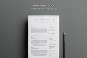 3 Page Resume Template | INDD + DOCX, a Resume Template by BlackDotResumes (Thumbnail 2 of 6)