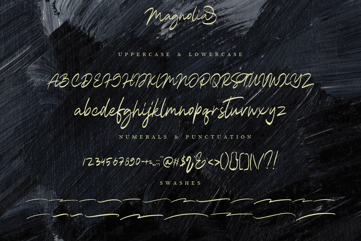 Magnolia Calligraphy Font, a Script Font by Megi Satyo Widodo (Photo 14 of 15)