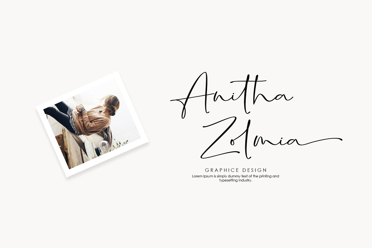 Shirlone Handwritten font, a Script Font by moriztype (Photo 2 of 8)