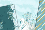 Carousel in blue, a Pattern Graphic by DarinaDigital (Thumbnail 5 of 6)