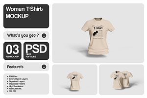 Women T-Shirt Mockup
