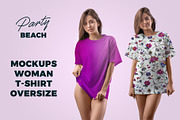 7 Mockups Woman T-Shirt Oversize, a Product Mockup by PSD Market (Thumbnail 1 of 11)
