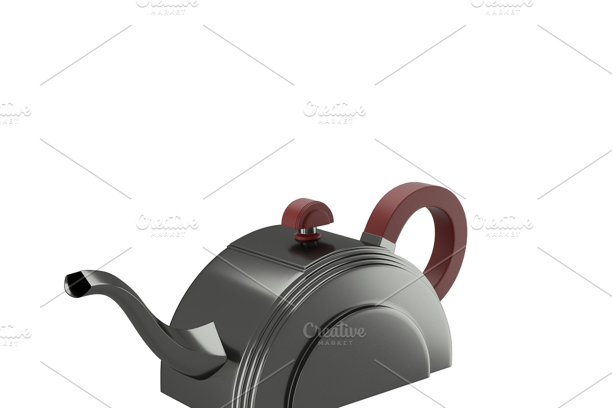 Art deco teapot, an Object 3D Model by CGTales (Photo 3 of 11)