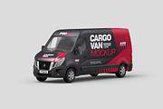Cargo Van Mockup Set, an Advertising Mockup by Deeplab (Thumbnail 4 of 10)