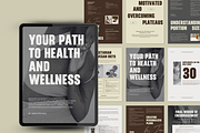 60 Health & Wellness Workbook Canva, a Presentation Template by Amaré Creative (Thumbnail 5 of 6)