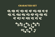 Rush Funky - Retro Serif Font, a Serif Font by HansCo Studio (Thumbnail 9 of 11)