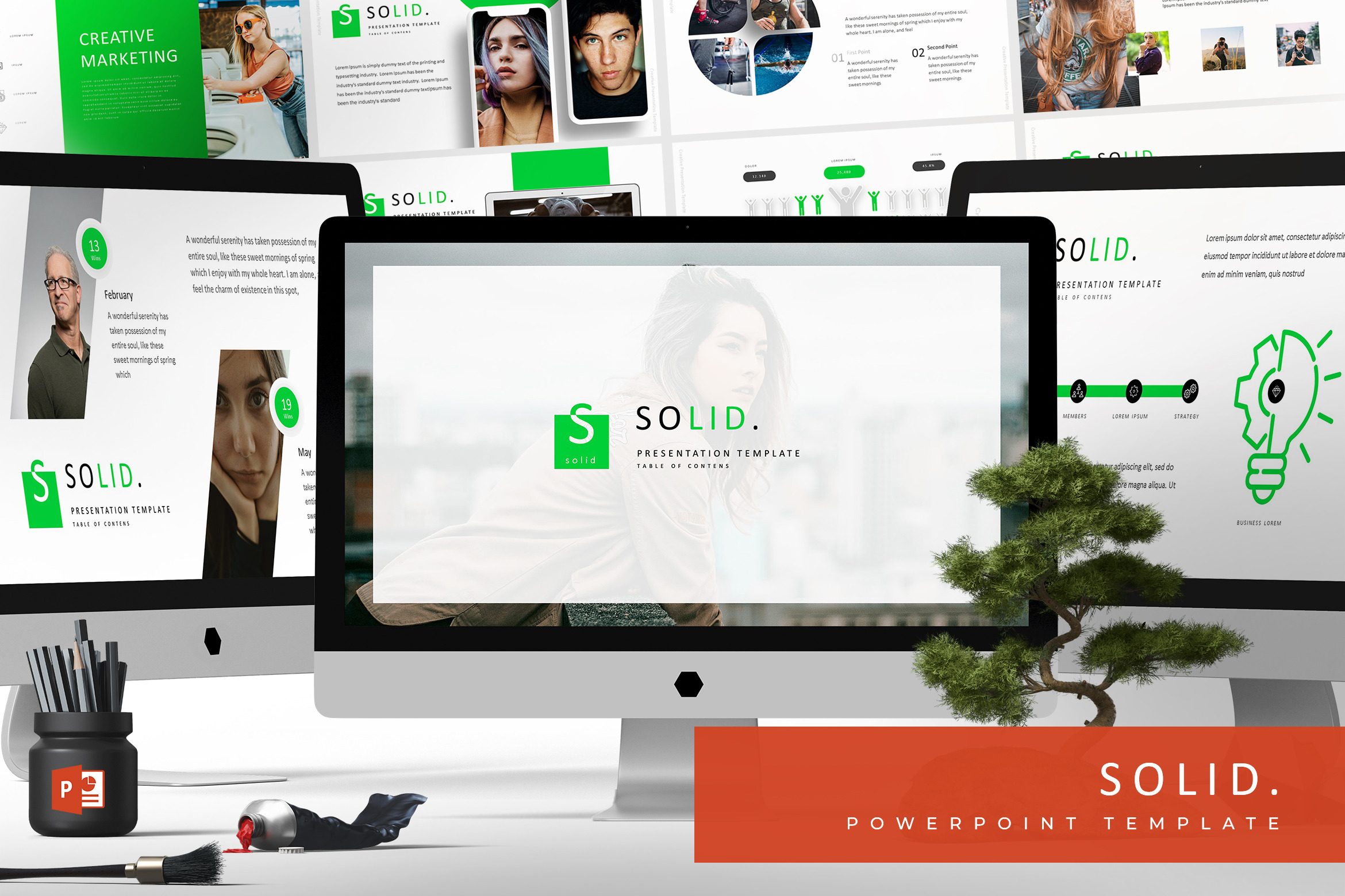 Solid - Powerpoint Template, a Presentation Template by AQR Studio