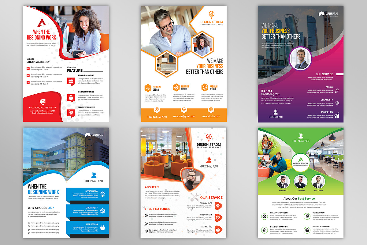 500+ Flyers Mega Bundle 99% OFF, a Flyer Template by Imagine Design Studio (Photo 36 of 98)
