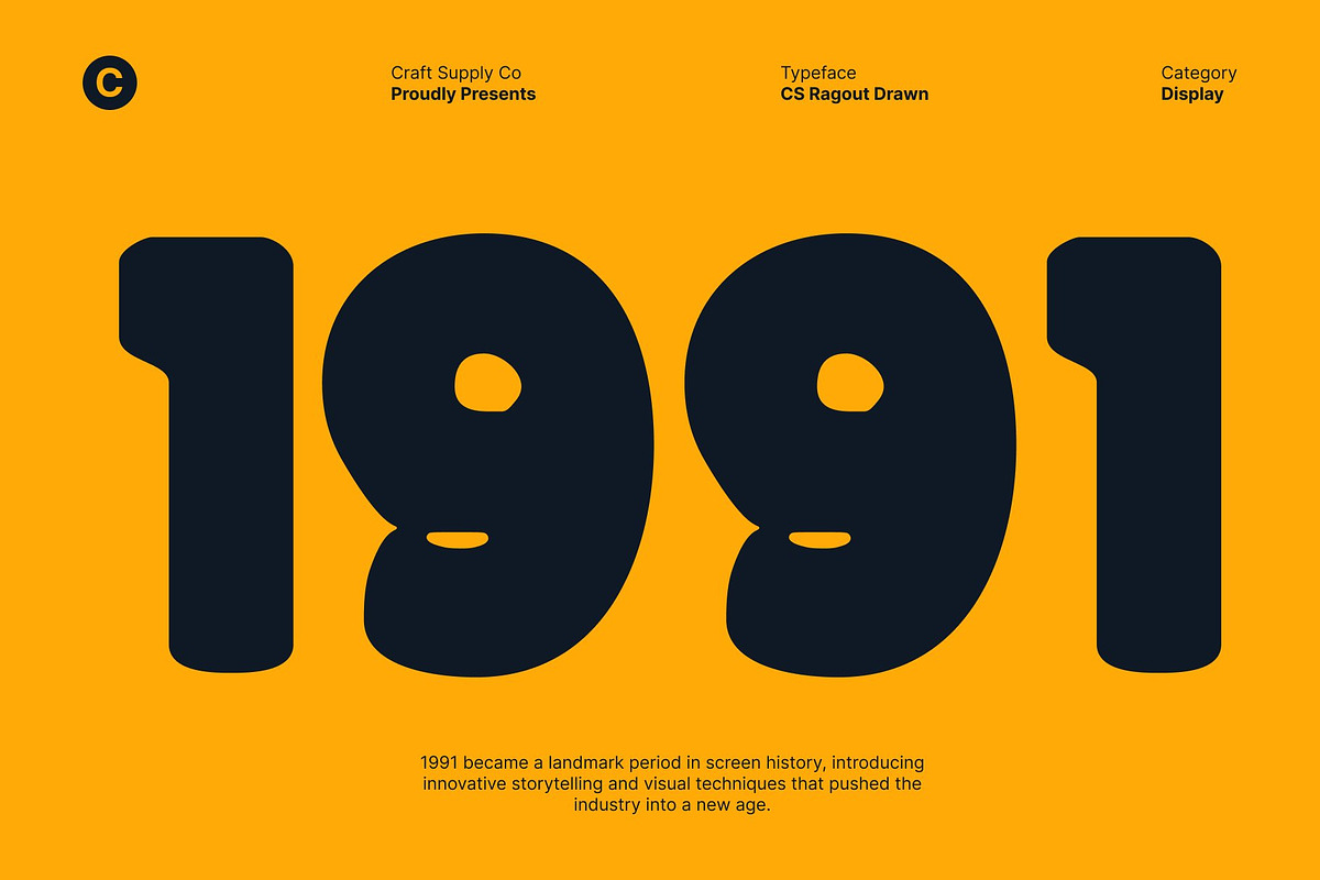 CS Ragout Drawn, a Sans Serif Font by Craft Supply Co. (Photo 4 of 8)