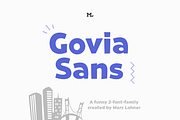 Govia Sans – Cartoonish Family, a Sans Serif Font by Marc Lohner (Thumbnail 1 of 6)