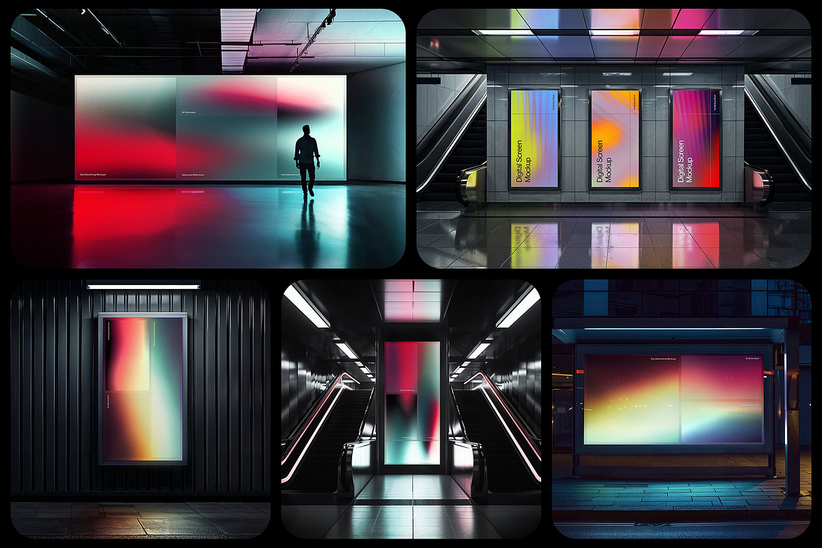 City Advertising Mockups Bundle, an Advertising Mockup by Mockup Cloud (Photo 3 of 41)