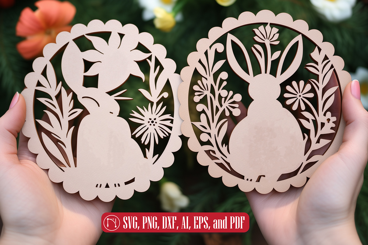 Easter Day Laser Cut SVG Bundle, a Graphic by NGISED (Photo 5 of 9)
