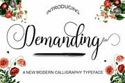 Demanding, a Script Font by NaldyStudio (Thumbnail 1 of 7)