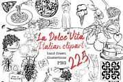 Italian Summer Clipart, a Graphic by HabitusDesigns (Thumbnail 1 of 6)